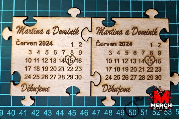 laserované puzzle_svatební_merchstudio